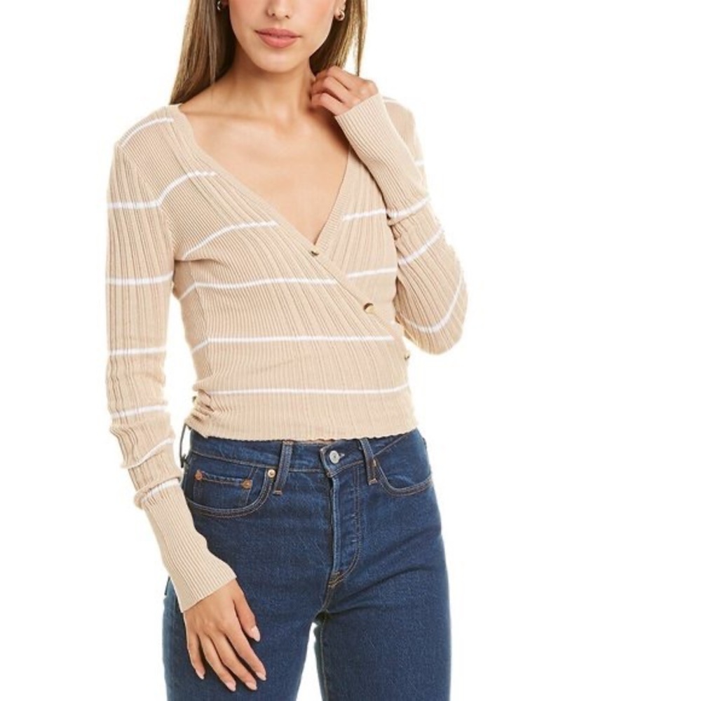 Rosewater Remi V-Neck Wrap Sweater